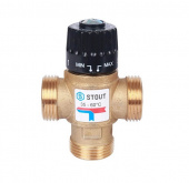 Термостатический смесительный клапан для систем отоп. и ГВС 1" 35-60C° 2,5 KV Stout SVM-0120-256025